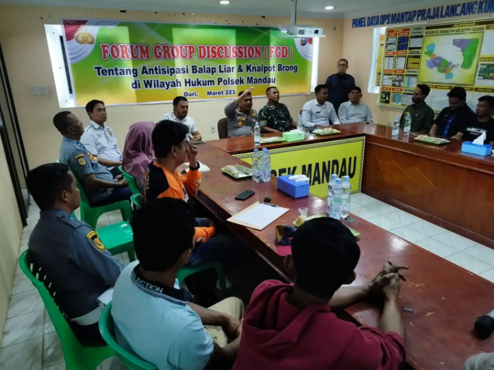 Polsek Mandau Gelar Forum Group Discussion Bersama Sejumlah Elemen